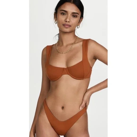 NWT L*Space Tori Top Brown L - Picture 1 of 1